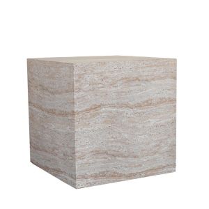LITHOS SQUARE SIDE TABLE BEIGE 55.5x55.5x57