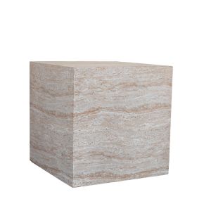 LITHOS SQUARE SIDE TABLE BEIGE 55.5x55.5x57