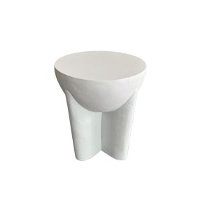 LITHOS HANDLE SIDE TABLE WHITE 36.5x36.5x46