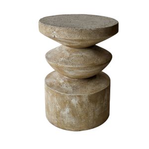 SANDY SIDE TABLE ΚΑΦΕ ΑΝΟΙΧΤΟ 38.5x38.5x51