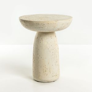 POROS SIDE TABLE BEIGE 40x40x46.3cm