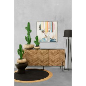 PARKE ΜΠΟΥΦΕΣ ΜΑΥΡΟ ΦΥΣΙΚΟ ΜΕ PATTERN 160x43x80