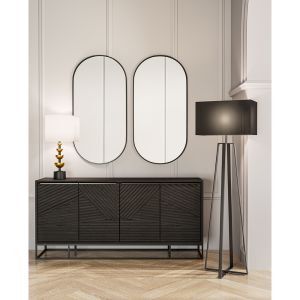 MASAI ΜΠΟΥΦΕΣ 4ΠΟΡΤΕΣ ΜΑΥΡΟ 170x40x80