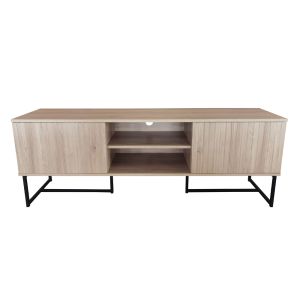 VERTICAL TV STAND 2ΠΟΡΤΕΣ 1ΡΑΦΙ ΦΥΣΙΚΟ 150x39x53