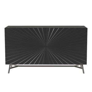FEDI ΜΠΟΥΦΕΣ 2ΠΟΡΤΕΣ ΜΑΥΡΟ 140x45x80