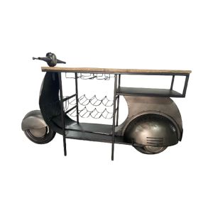 SCOOTER ΚΟΝΣΟΛΑ BAR GUNMETAL ΦΥΣΙΚΟ 183x51x102