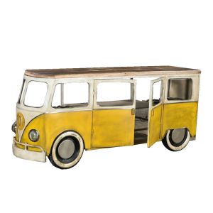 PEACE VAN ΚΟΝΣΟΛΑ BAR ΚΙΤΡΙΝΟ ΛΕΥΚΟ 221x62x97