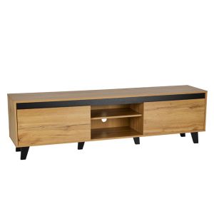 ARABICA TV STAND SONOMA ΜΑΥΡΟ 170x38xH49cm