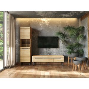 GRIF TV STAND ΦΥΣΙΚΟ 160x40xH50cm