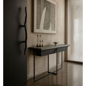 CHEOPS ΚΟΝΣΟΛΑ ΜΑΥΡΟ 134x32x82