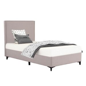 FRAME ΚΡΕΒΑΤΙ ΜΕ ΑΠΟΘΗΚ. ΧΩΡΟ (ΓΙΑ ΣΤΡΩΜΑ 120x200cm) BEIGE 16-854 208x127x121
