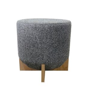VOLCANO STOOL WHITE BLACK 45x45x45
