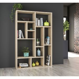 LYON 120 BOOKCASE SONOMA 120x29.6x180