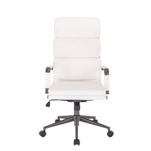 LINE ΚΑΡΕΚΛΑ ΓΡΑΦΕΙΟΥ ΛΕΥΚΟ GUNMETAL 55.5x63.5x117