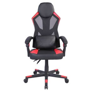 FUSION ΚΑΡΕΚΛΑ GAMING ΓΡΑΦΕΙΟΥ ΜΑΥΡΟ ΚΟΚΚΙΝΟ 50x74x137