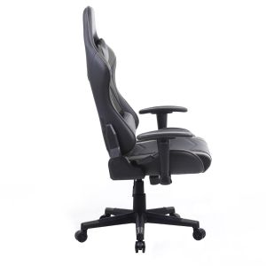 EXPLOR ΚΑΡΕΚΛΑ GAMING ΓΡΑΦΕΙΟΥ ΜΑΥΡΟ ΓΚΡΙ 50x71x135