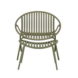 NADIN ΠΟΛΥΘΡΟΝΑ SET 2ΤΕΜ ΛΑΔΙ 80x70x73