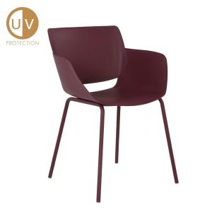 SEDIA ΚΑΡΕΚΛΑ MADDER BROWN 58x52xH79,5cm