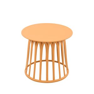 BASKET COFFEE TABLE ΜΟΥΣΤΑΡΔΙ 49.5x49.5x44