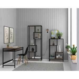 PLEGMA ΒΙΒΛΙΟΘΗΚΗ SONOMA ΜΑΥΡΟ 69x33x180.5