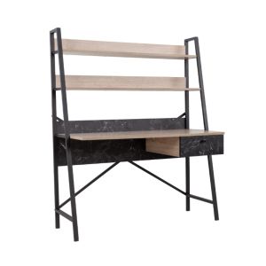 ATRIUM ΓΡΑΦΕΙΟ 1ΣΥΡΤΑΡΙ SONOMA ΜΑΥΡΟ ΠΕΤΡΑ 125x55x150