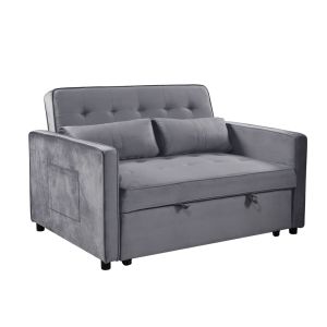 SOLUTION SOFA BED 2SEAT GREY 133x94x87