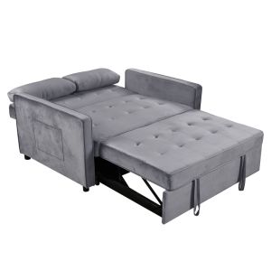 SOLUTION SOFA BED 2SEAT GREY 133x94x87