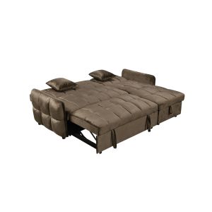CROSSOVER SOFA BED REVERSABLE CORNER COFFEE 213x145x83