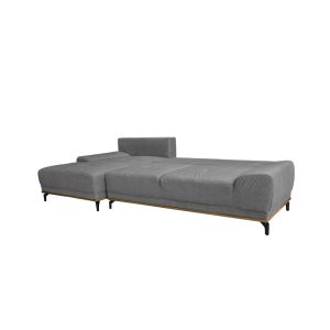 NATURA ΚΑΝΑΠΕΣ ΚΡΕΒΑΤΙ ΓΩΝΙΑ ΑΡΙΣΤΕΡΗ TAUPE 283x164x90