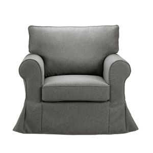 ASHLEY ΠΟΛΥΘΡΟΝΑ ΜΕ ΑΠΟΣΥΡΟΜΕΝΟ ΚΑΛΥΜΜΑ SILVER 97x85x95