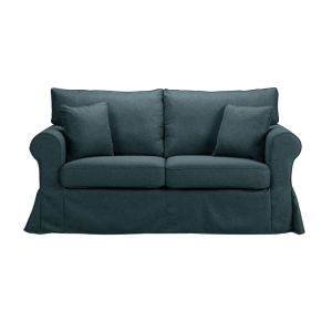 ASHLEY ΚΑΝΑΠΕΣ 2ΘΕΣΙΟΣ ΜΕ ΑΠΟΣΥΡΟΜΕΝΟ ΜΠΛΕ 173x85x95