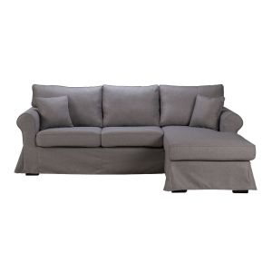 ASHLEY ΚΑΝΑΠΕΣ ΓΩΝΙΑ ΔΕΞΙΑ ΜΕ ΑΠΟΣΥΡΟΜΕΝΟ ΓΚΡΙ TWIST 19 236x171x91