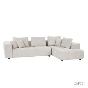 TOMOS ΚΑΝΑΠΕΣ ΓΩΝΙΑ ΔΕΞΙΑ BEIGE 298x200x85