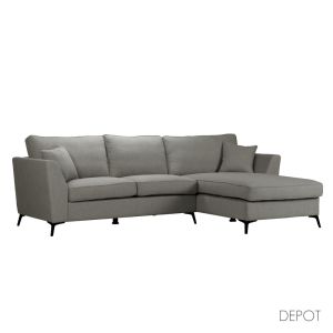 BOEL ΚΑΝΑΠΕΣ ΓΩΝΙΑ ΔΕΞΙΑ ΓΚΡΙ 280x170x92
