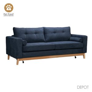 LUSSO ΚΑΝΑΠΕΣ ΚΡΕΒΑΤΙ 3ΘΕΣΙΟΣ ΜΠΛΕ LINO 89 218x85x87