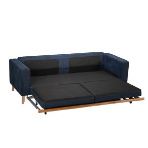 LUSSO ΚΑΝΑΠΕΣ ΚΡΕΒΑΤΙ 3ΘΕΣΙΟΣ ΜΠΛΕ LINO 89 218x85x87