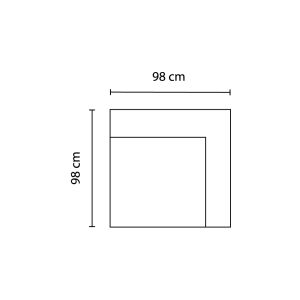 ATERMON CAT A ΓΩΝΙΑ 98x98xH75cm