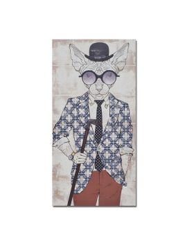 MR.CAT ΠΙΝΑΚΑΣ ΔΙΑΚΟΣΜΗΣΗΣ 30x60x2cm ΚΑΜΒΑΣ ΠΟΛΥΧΡΩΜΟ ΞΥΛΟ